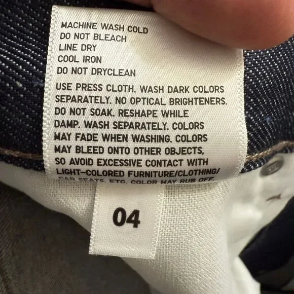 Uniqlo Selvedge Jeans 29x26 Blue Slim Straight Japanese Kaihara Denim - Picture 14 of 16